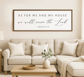 As For Me And My House We Will Serve The Lord |Farmhouse Christian Wall Art | Joshua 24:15