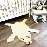 Polar Bear Organic Wool Play Mat + Nursery Rug