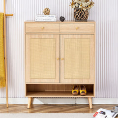 Modern Natural Minimalist Shoe Cabinet