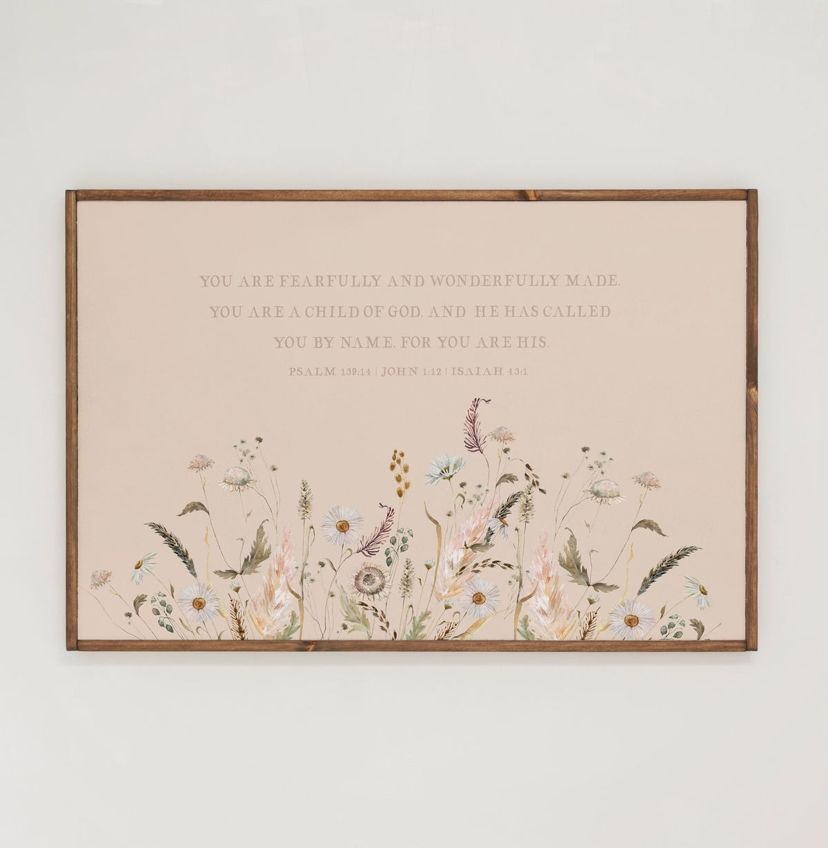 For You Are His | Framed Wooden Art