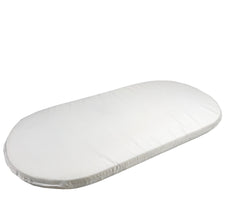 White ironing board cover on a white background