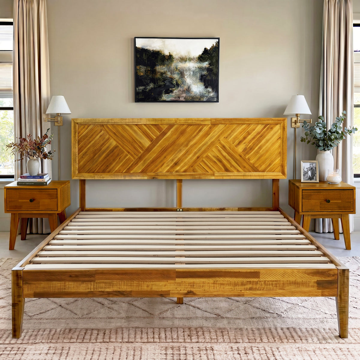Sierra Solid Wood Bed Frame