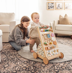 Child pushing activity walker