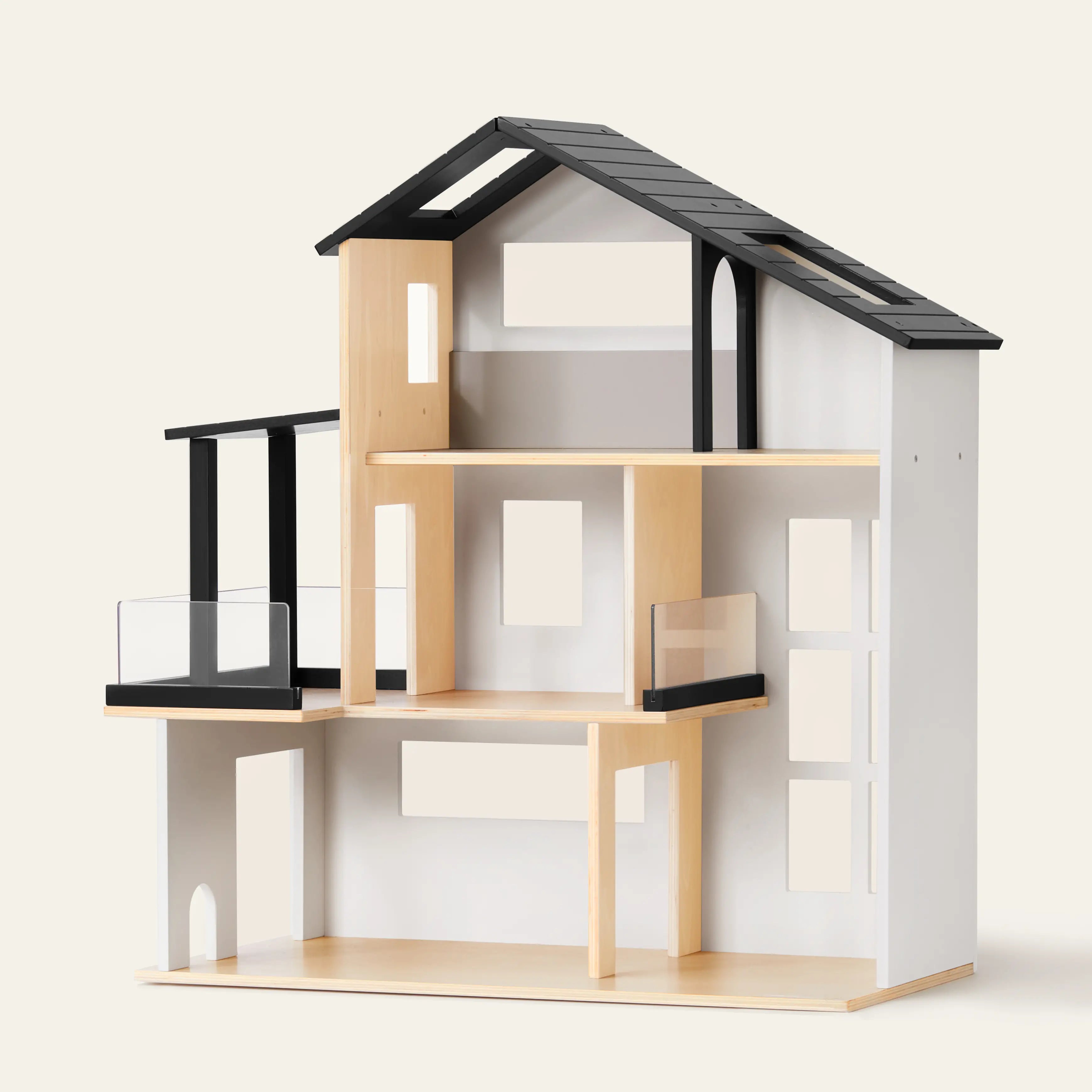 Sweetwood Edge dollhouse interior showing second floor rooms with miniature furniture