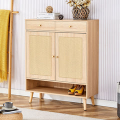 Modern Natural Minimalist Shoe Cabinet