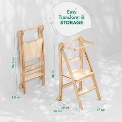 Multi-functional Foldable Helper Tower for Kids
